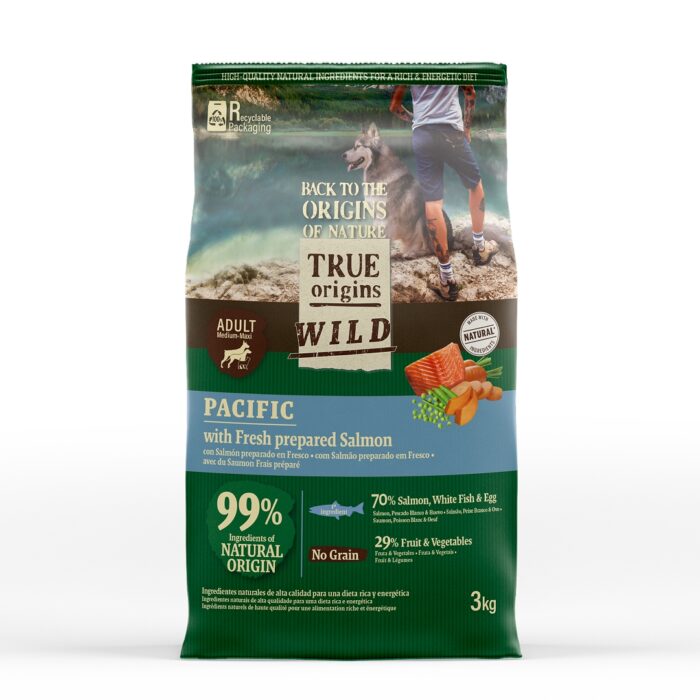 True Origins Wild Adult Pacific Salmón pienso para perros