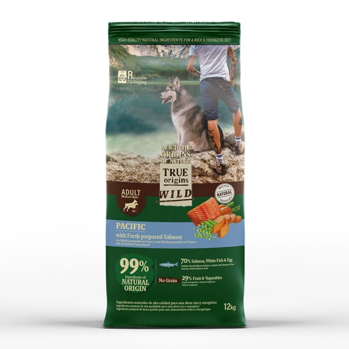 True Origins Wild Adult Pacific Salmón pienso para perros - Imagen 2