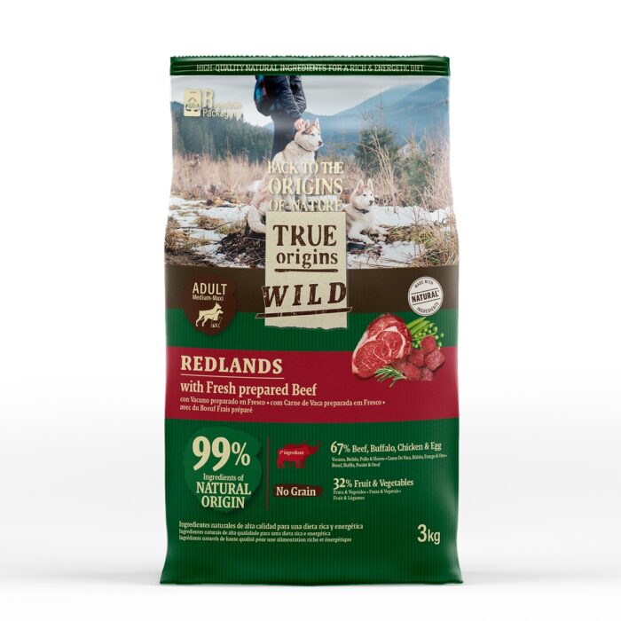 True Origins Wild Adult Redlands Ternera pienso para perros