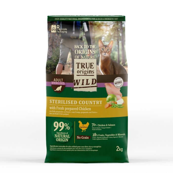 True Origins Wild Adult Sterilised Pollo Pienso para gatos
