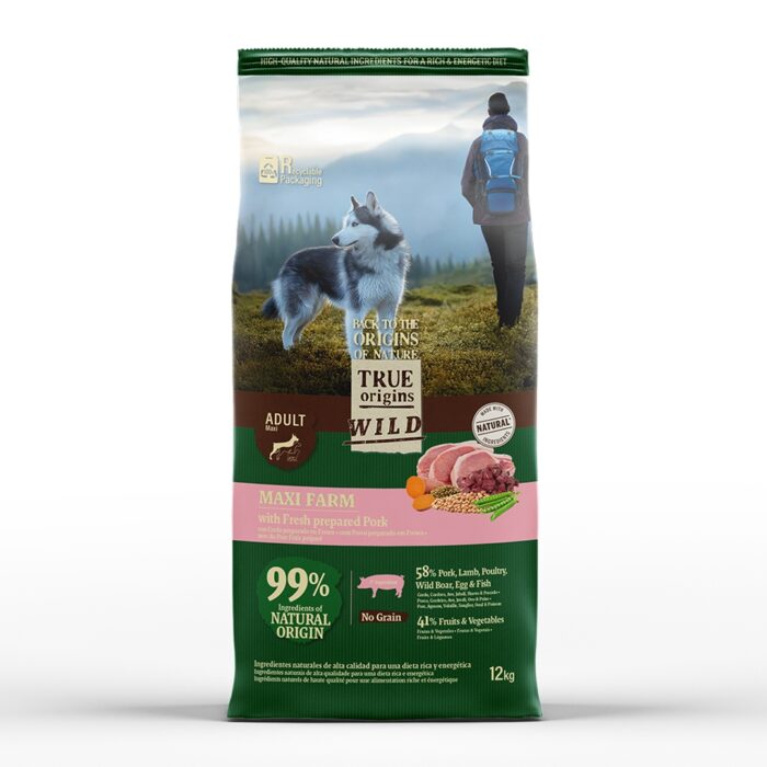 True Origins Wild Maxi Farm Cerdo pienso para perros