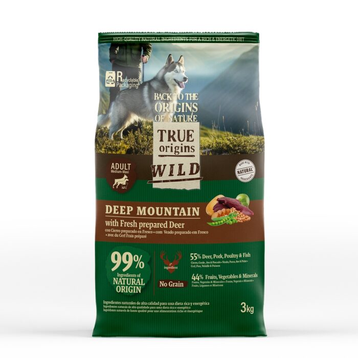 True Origins Wild Deep Mountain Ciervo Pienso para perros
