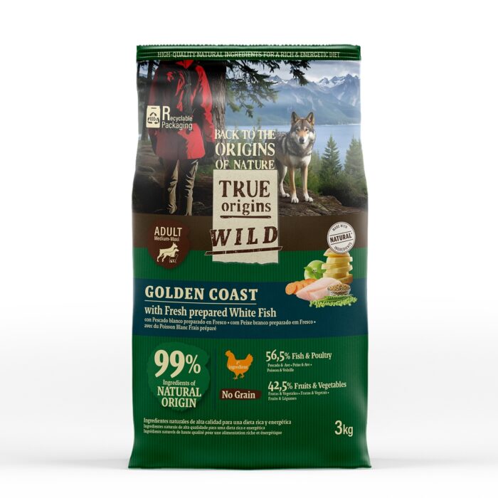 True Origins Wild Golden Coast con Pescado blanco pienso para perros